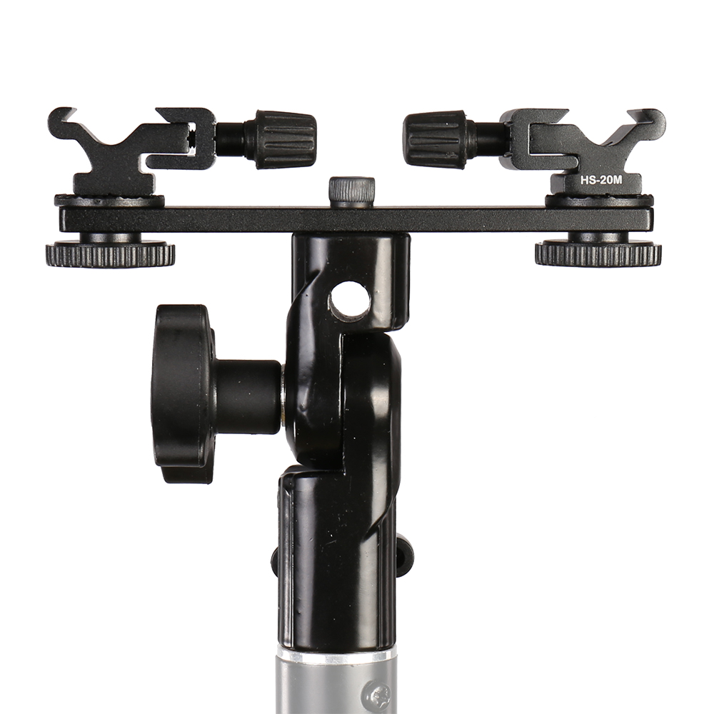 Falcon Eyes dobbelt tiltbeslag CLD-14A med 2 x blitzsko