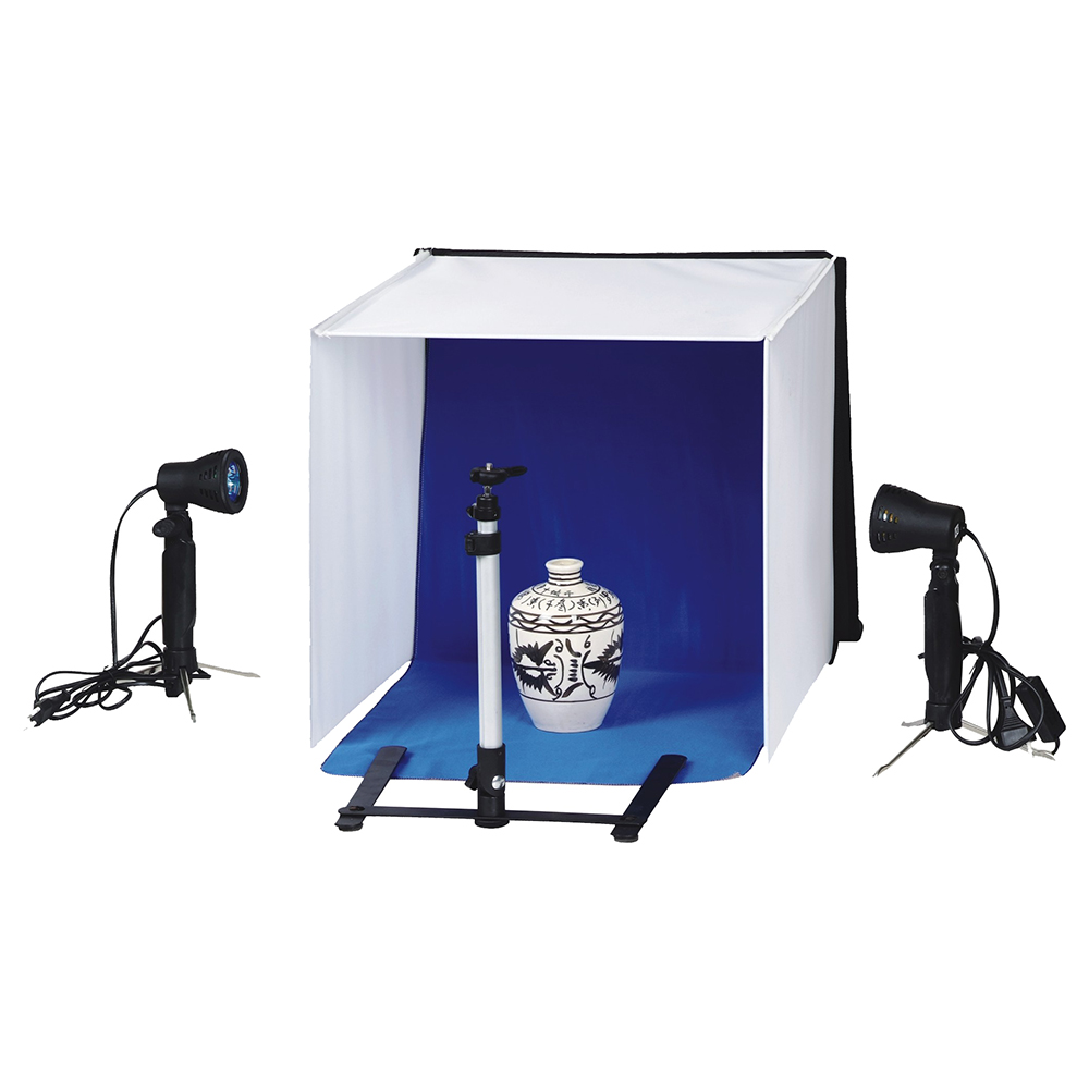Linkstar fotoboks-sæt PBK-50 50x50 cm foldbar med 2 x 50 W lamper