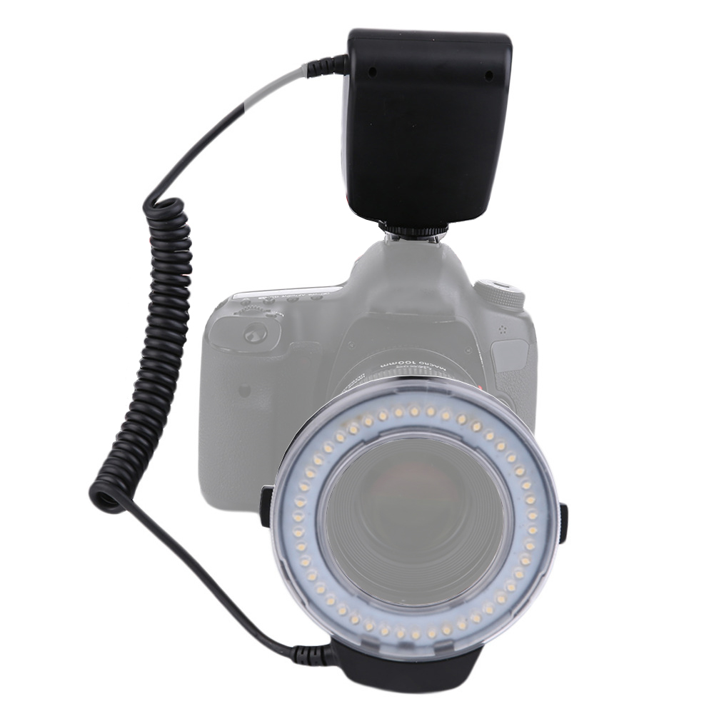 StudioKing makro-LED-ringlampe med blitz RL-130