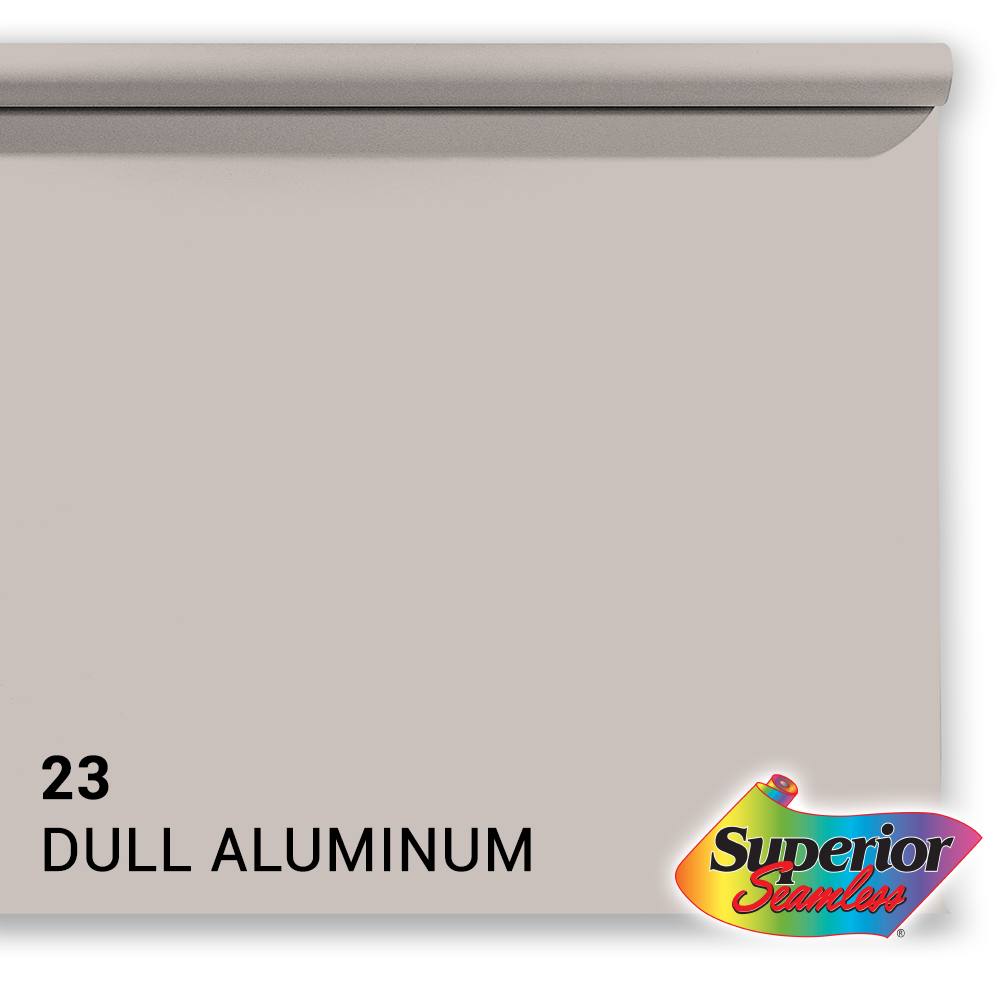 Superior baggrundspapir 23 Dull Aluminum 1,35 x 11 m