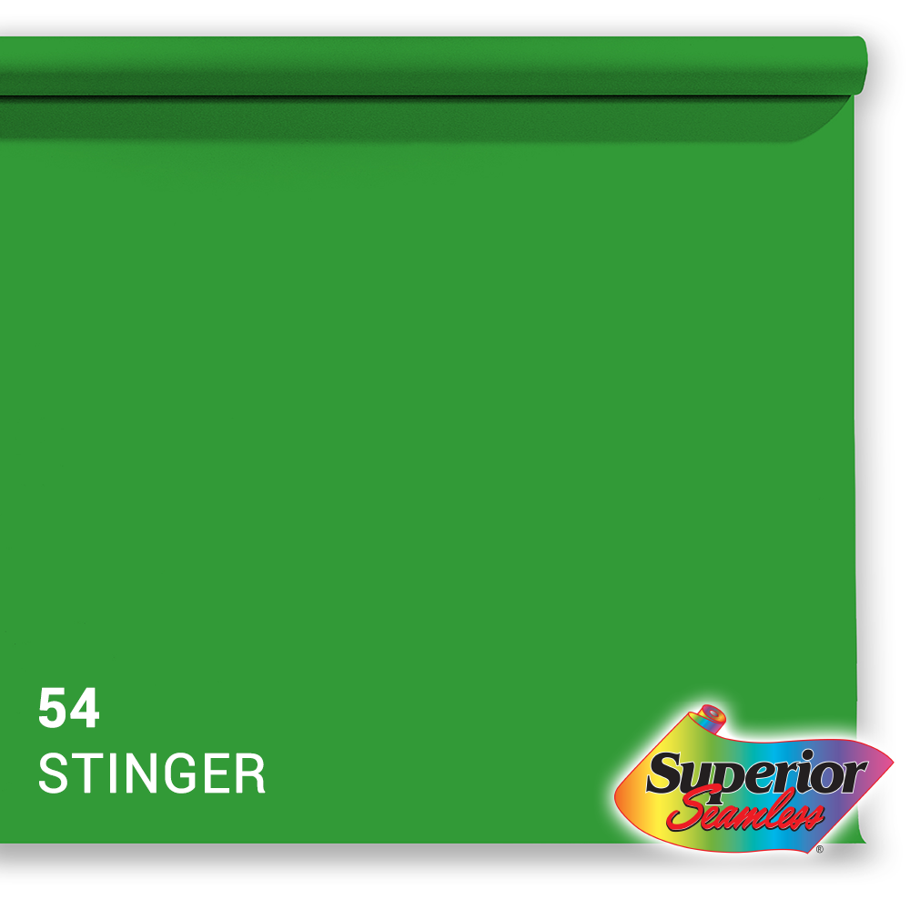Superior baggrundspapir 54 Stinger Chroma Key 1,35 x 11 m