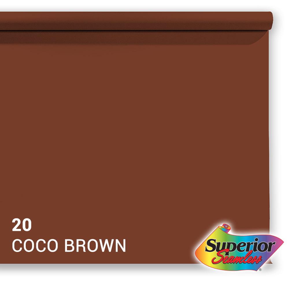 Superior baggrundspapir 20 Coco Brown 2,72 x 11 m