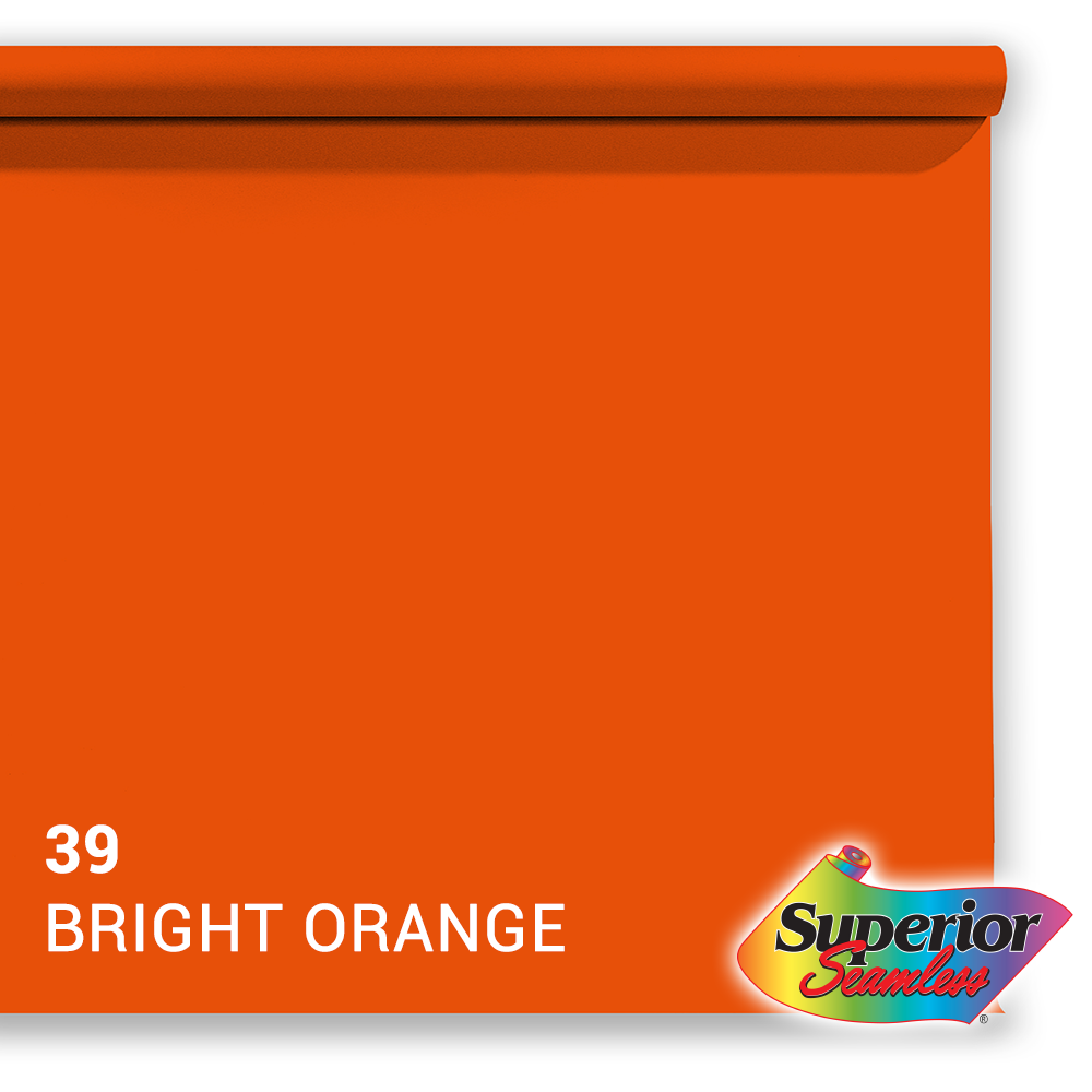 Superior baggrundspapir 39 Bright Orange 2,72 x 11 m