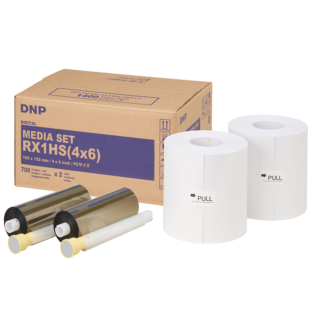 DNP fotopapir Standard DSRX1HS-4X6HS 2 ruller à 700 print, 10x15 cm til DS-RX1HS