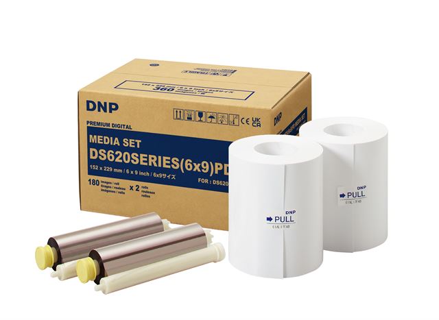 DNP fotopapir DM69620 2 ruller à 180 print, 15x23 cm, til DS620