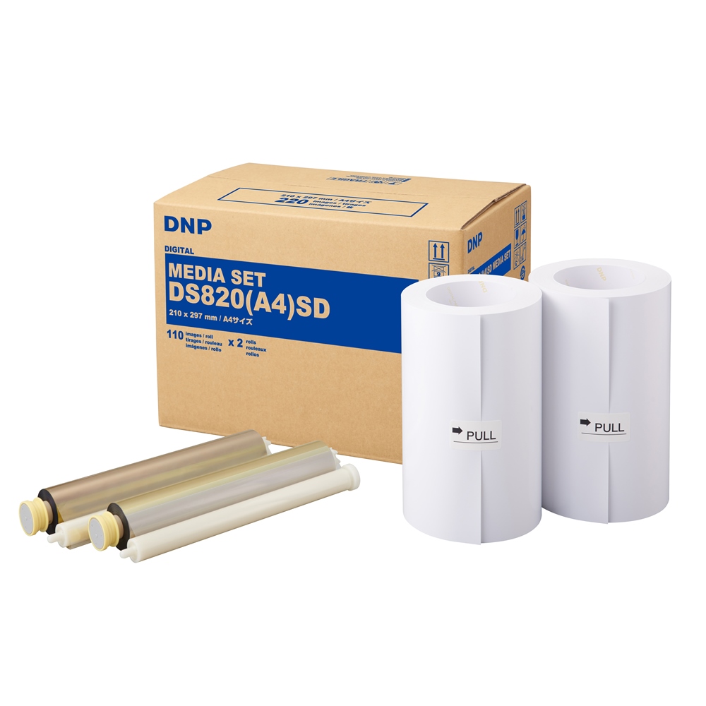 DNP fotopapir DMA4820 Premium A4 til DS820 2 ruller à 110 print