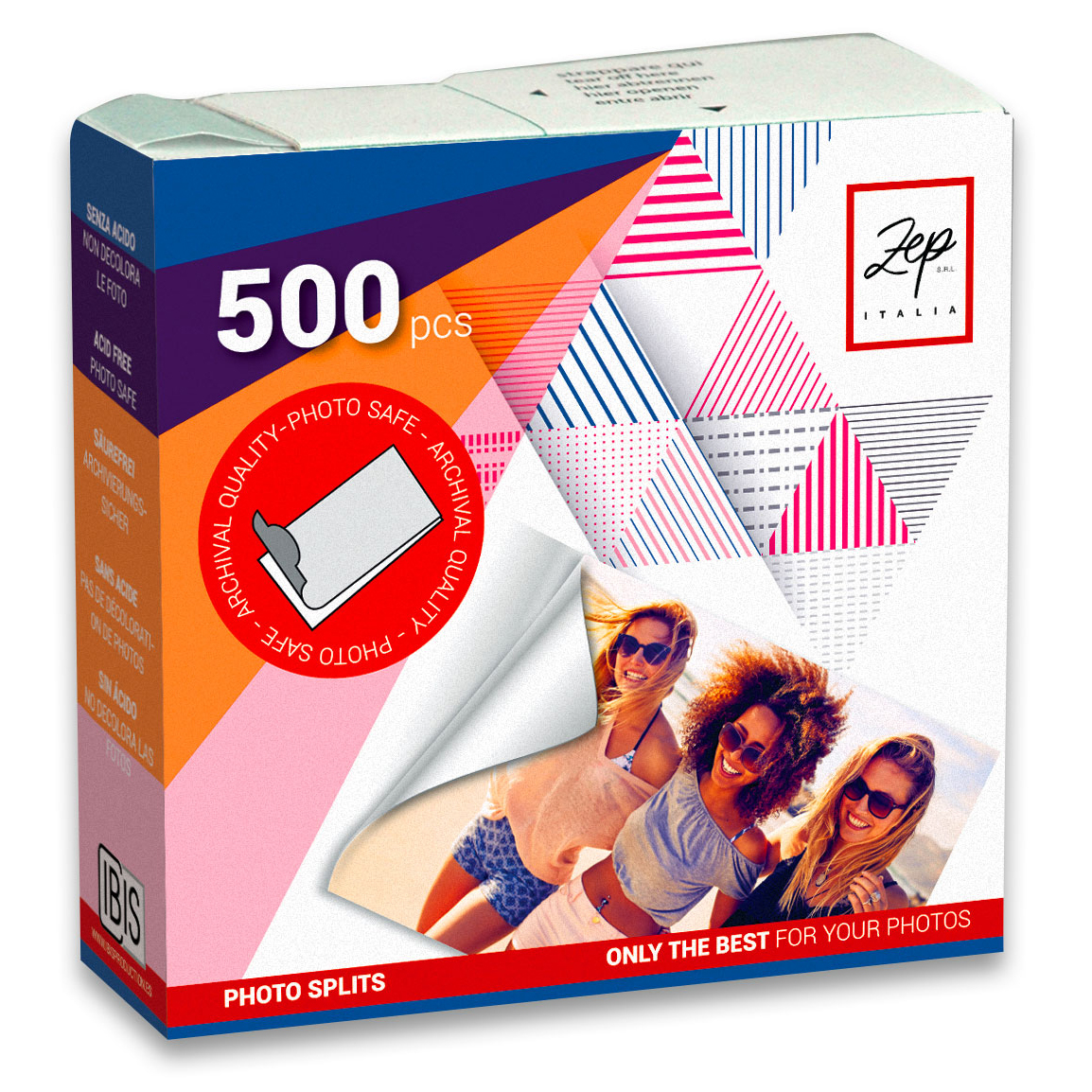 Zep dobbeltklæbende fotoklistre BX500 500 stk., 13x17 mm