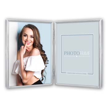 Zep dobbelt fotoramme VK461D Silvia 2Q blank metal, 2x 10x15 cm