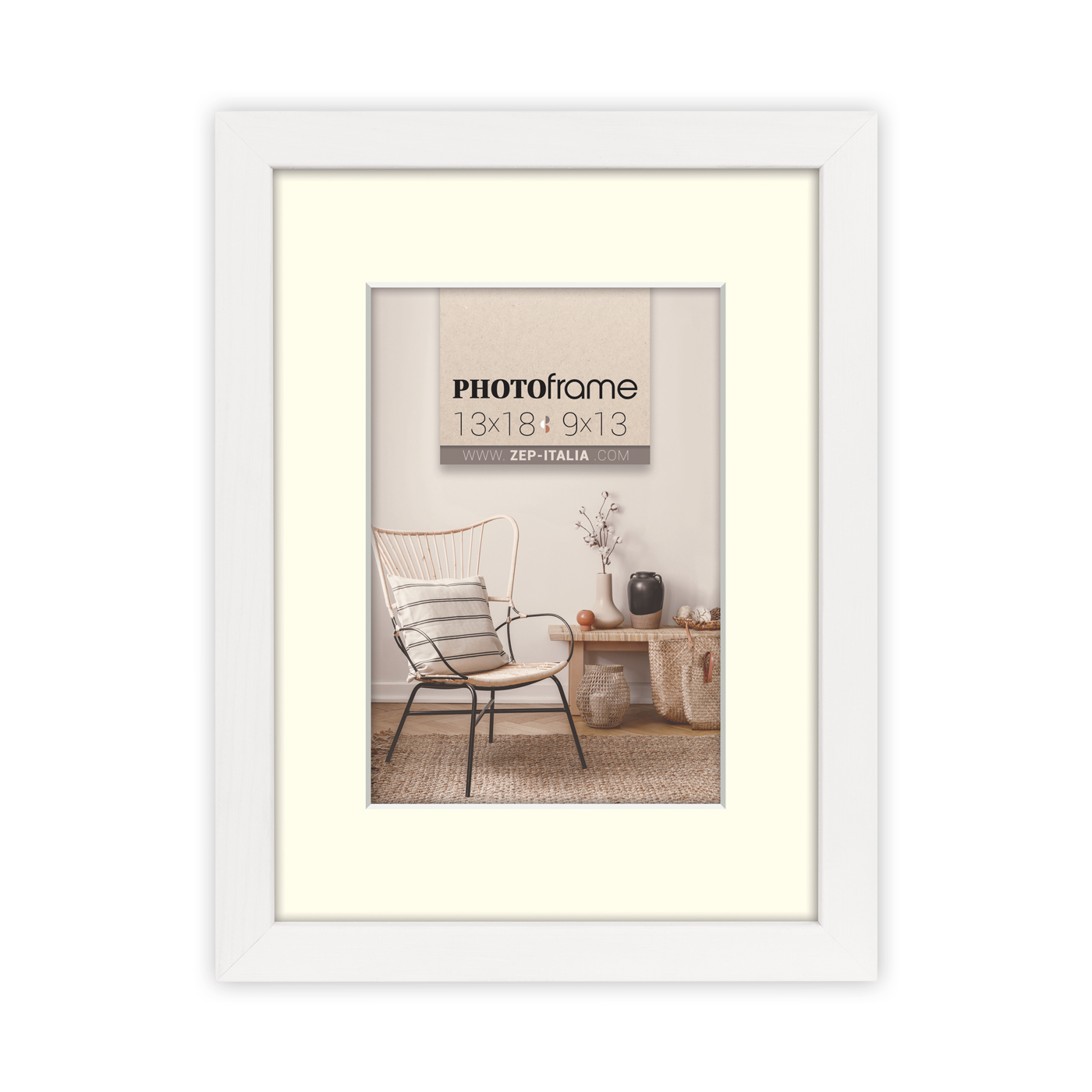 Zep Italia fotoramme V4564W Malmo hvid, 30x45 / 40x60 cm