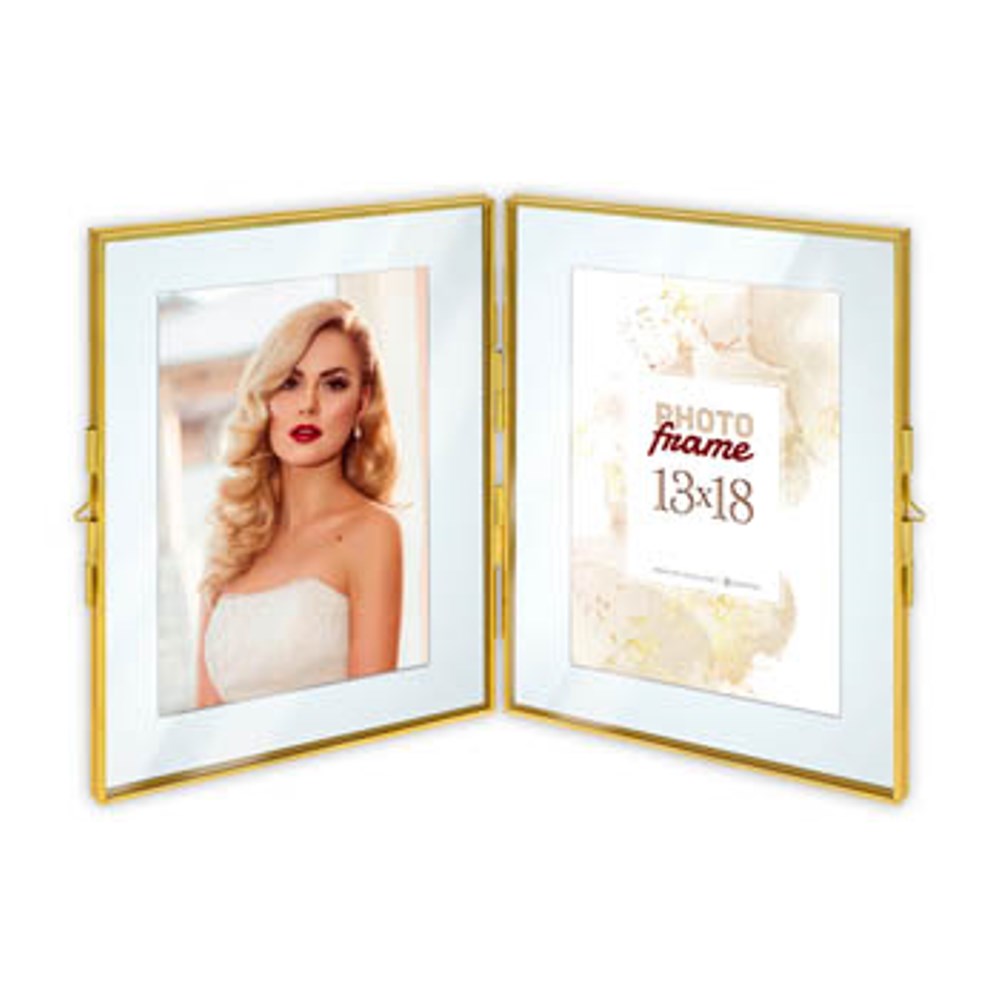 Zep dobbelt fotoramme XF8246 Bruxelles guld, 2x 10x15 cm
