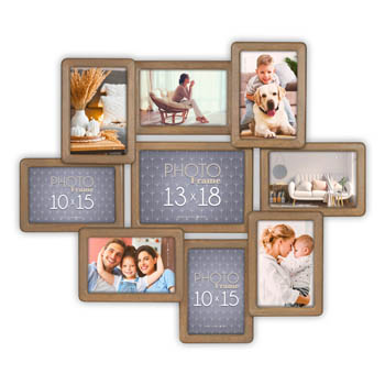 Zep fotoramme BC997 Digione brun, 8x 10x15 cm og 1x 13x18 cm