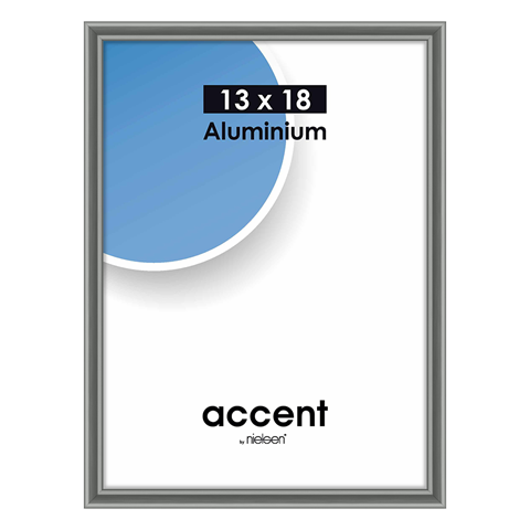 Nielsen fotoramme 53225 Accent stålgrå, 13x18 cm