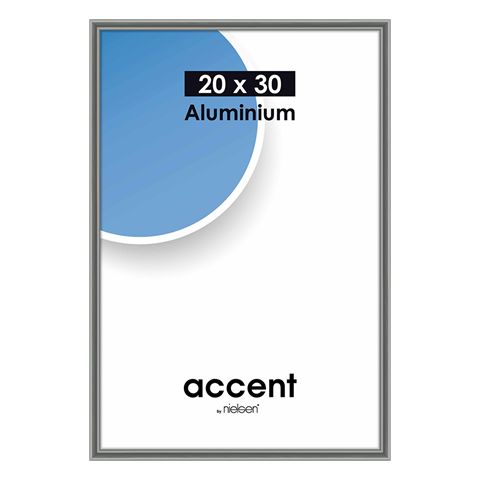 Nielsen fotoramme 53525 Accent stålgrå, 20x30 cm