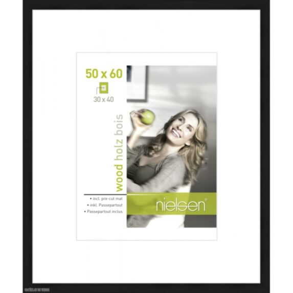 Nielsen fotoramme 8988026 Apollon sort, 50x60 / 30x40 cm