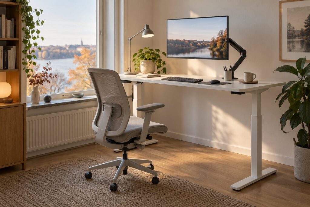 Hjemmekontoret: ergonomi, lys og indretning