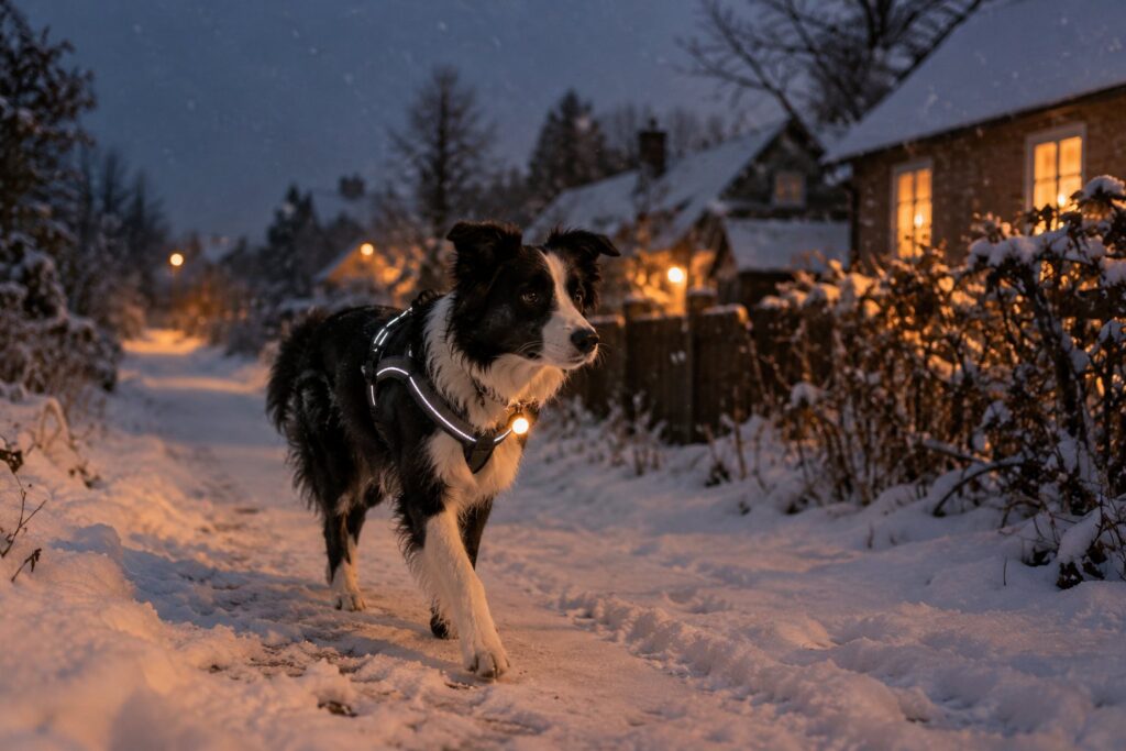 Hunden om vinteren: kulde, mørke, salt og refleks